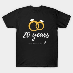 20th year anniversary wedding T-Shirt